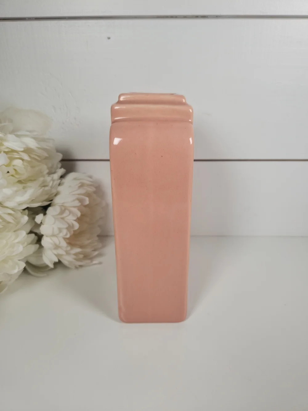Mid Century Haeger Mauve Pink Art Deco Architectural Vase | Haeger Florist MCM
